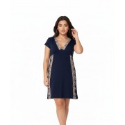 Нічна сорочка Cotpark   XL,2XL,3XL,4XL темно-синій 13103-В